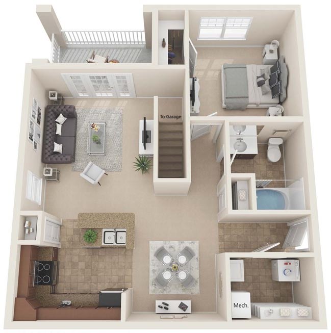 The Ablemarle Apartment Floor Plan
