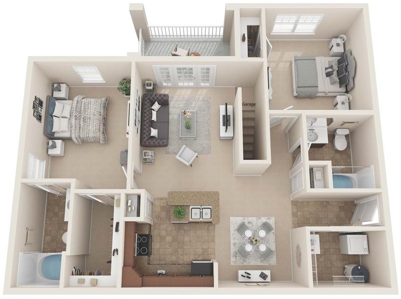 The Greencroft Apartment Floor Plan
