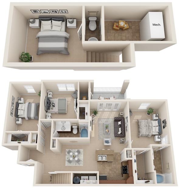 The Ivy Apartment Floor Plan