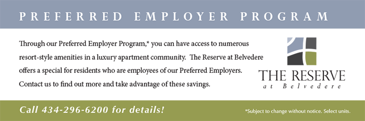 Preferred Employer Program at The Reserve at Belvedere